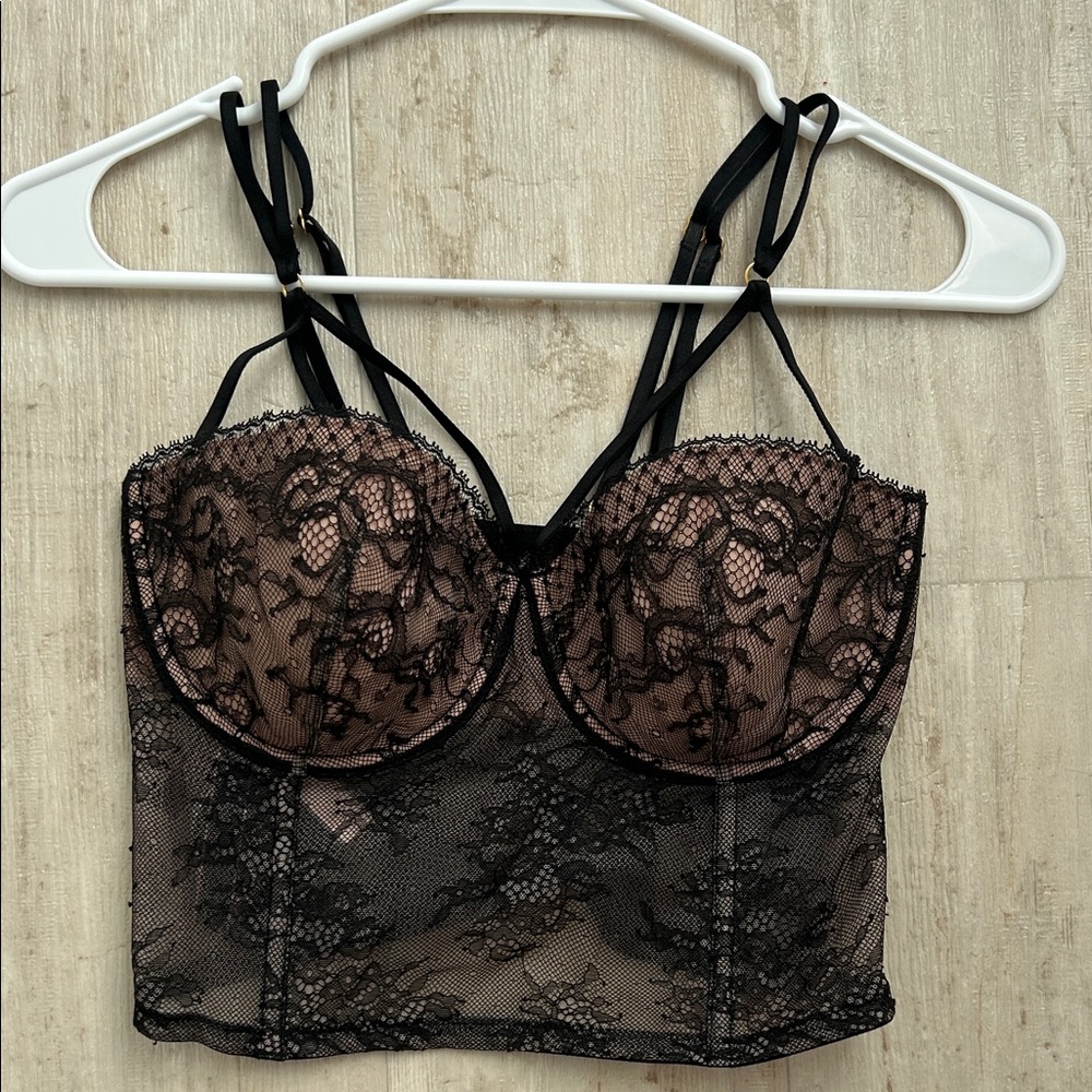 Victoria’s Secret Black Lace Bustier